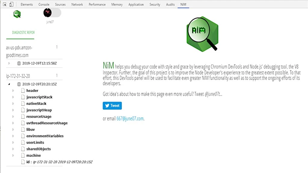 Node.js V8 Inspector Manager (NiMV3) Screenshot Image #4
