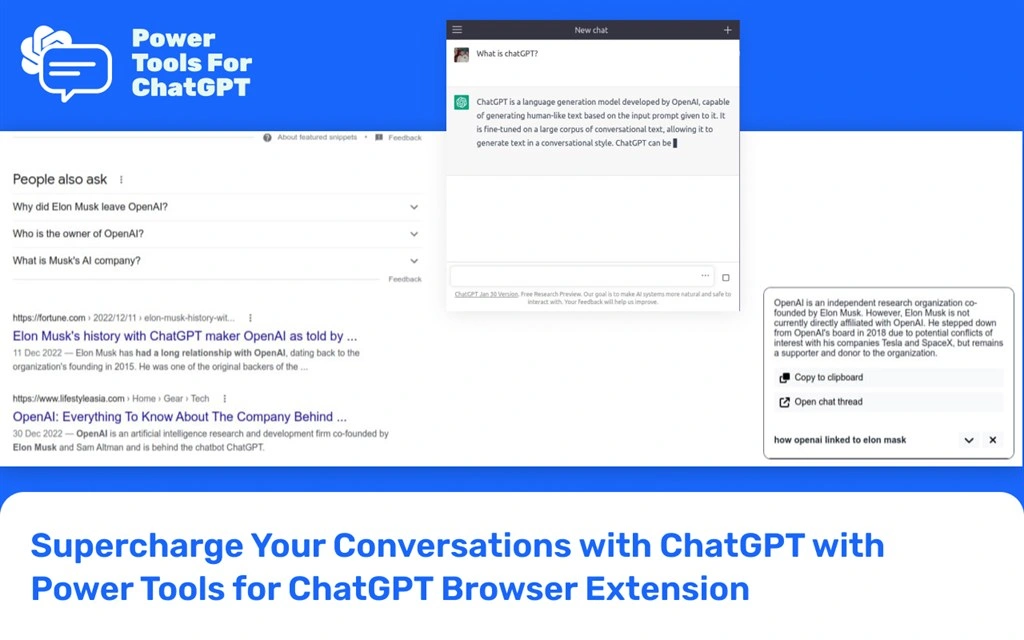 Power Tools for ChatGPT Screenshot Image