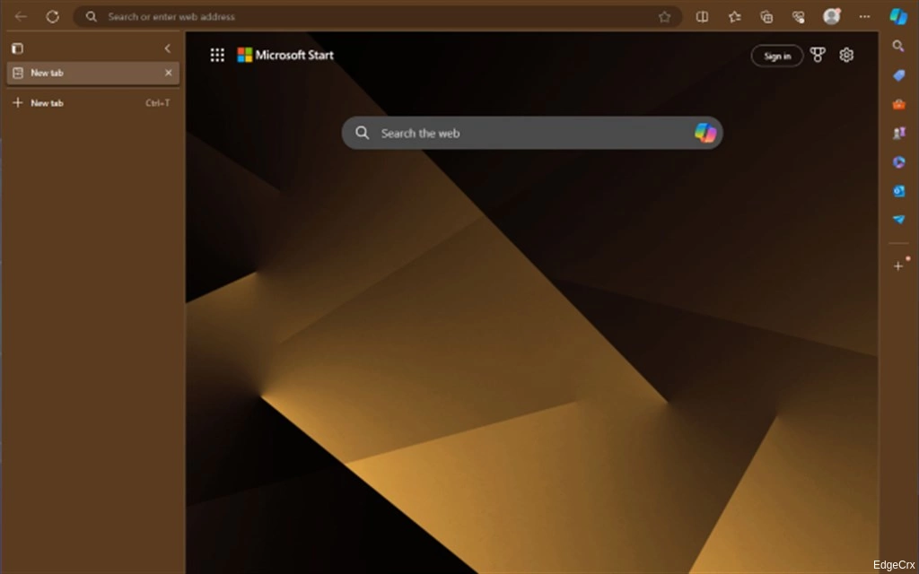 Bronze Copper Gradient Screenshot Image