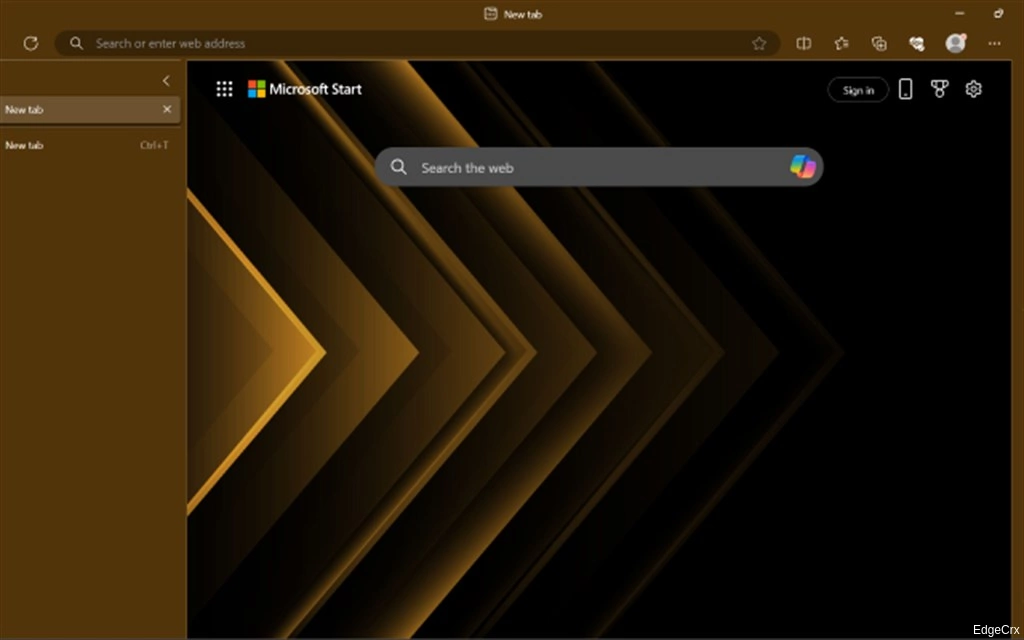 Gold Arrow Design Screenshot Image