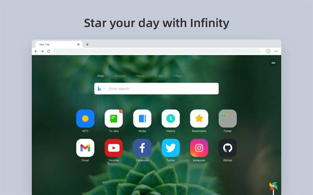 Infinity New Tab (Pro) Screenshot Image