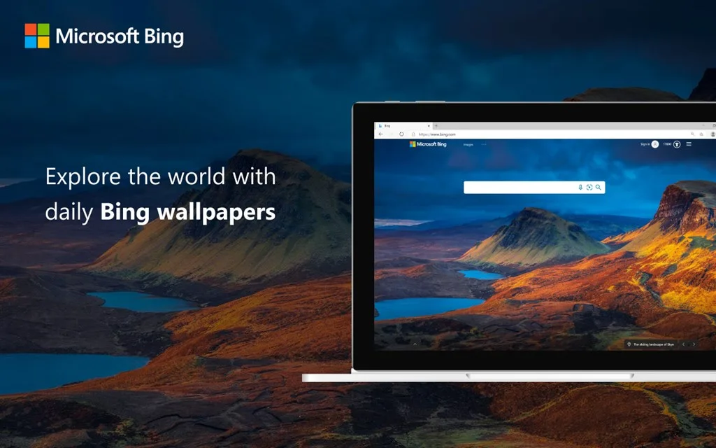 Microsoft Bing Homepage Screenshot Image