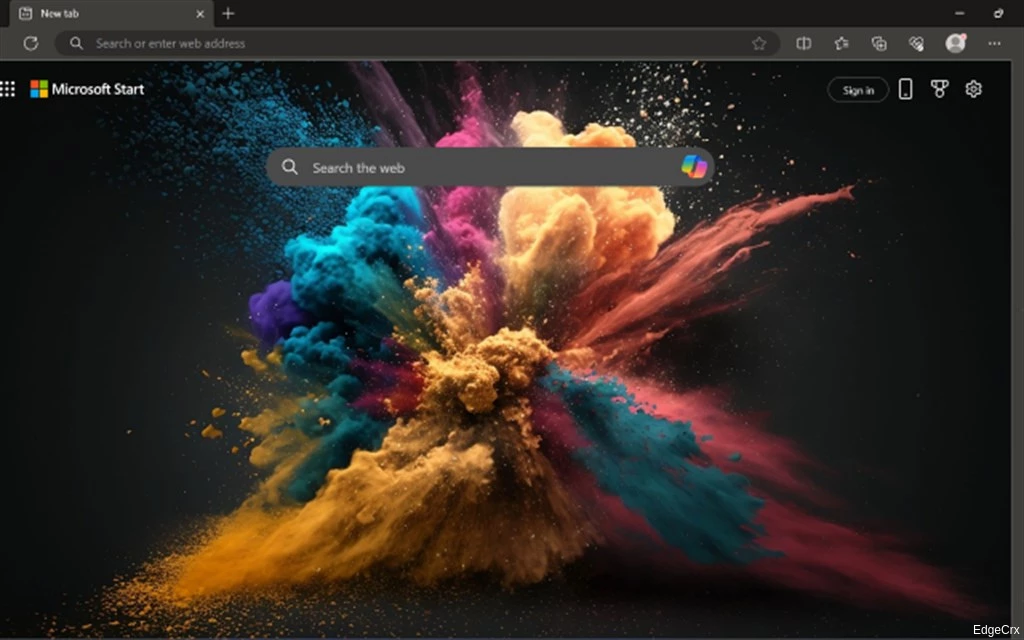 Exploding Colors Image