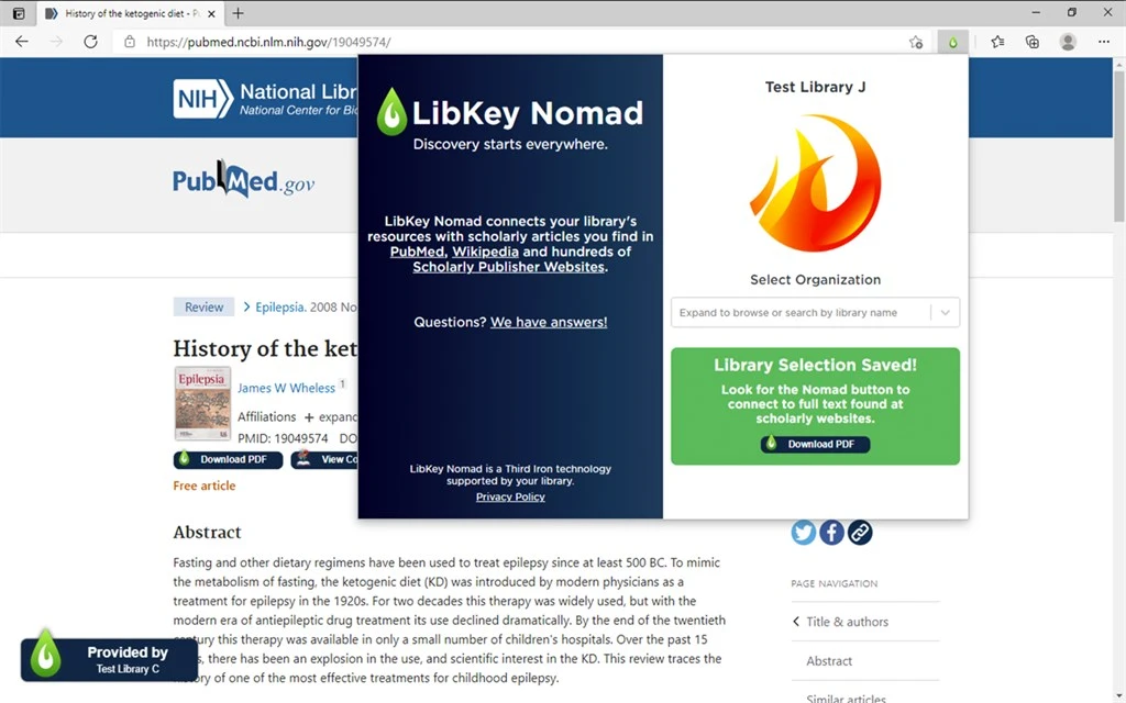 LibKey Nomad Screenshot Image