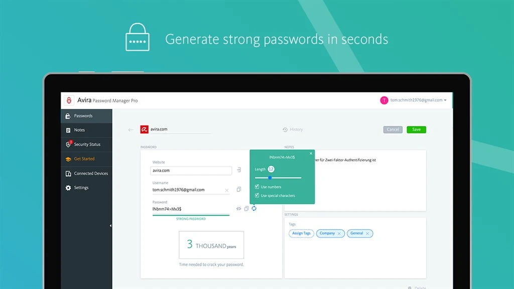 Avira Password Manager Screenshot Image #3